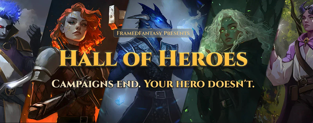 Hall of Heroes for D&D Banner from FramedFantasy
