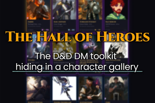 FramedFantasy Hall of Heroes: the D&D DM toolkit hiding in a character gallery