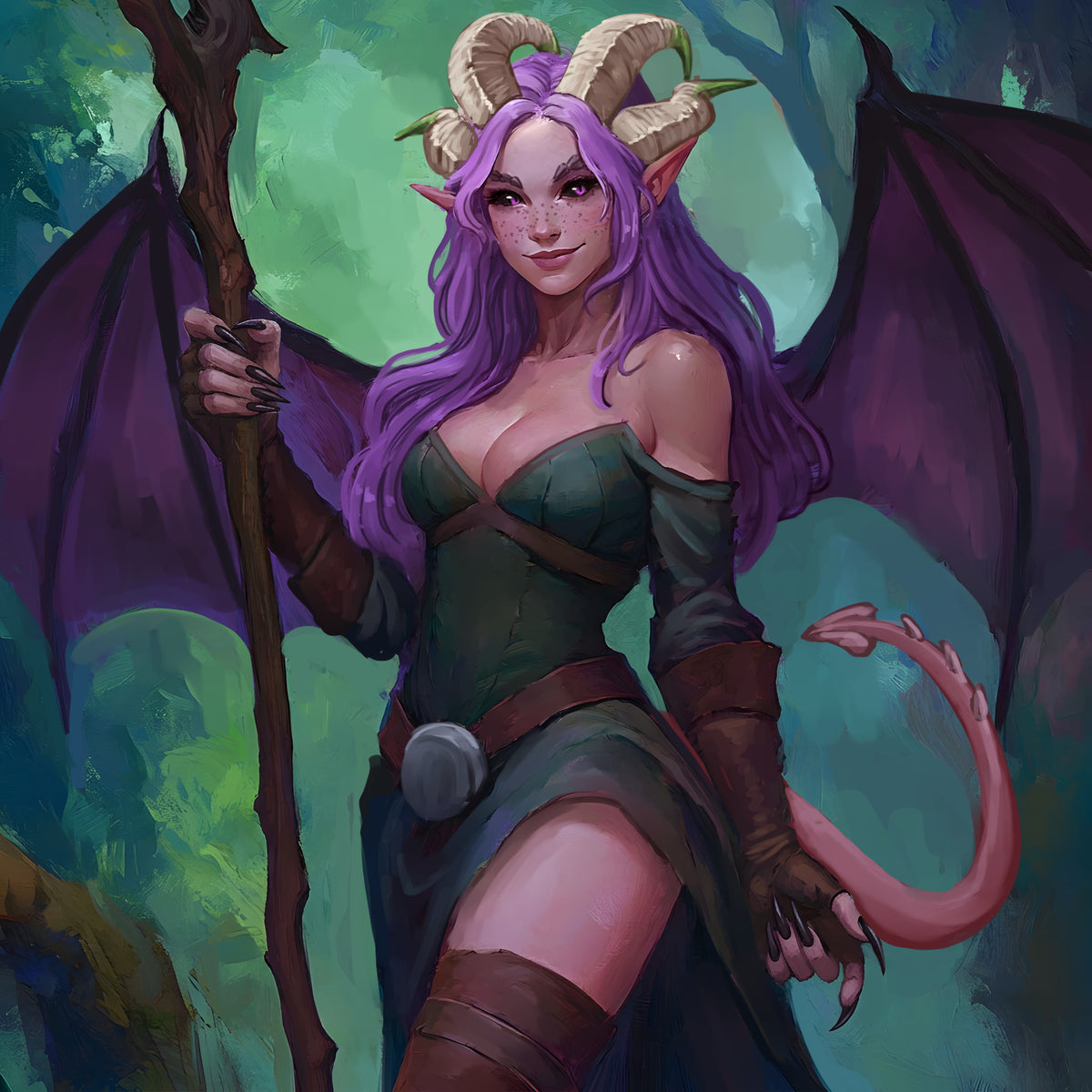 Thigh-Up example portrait by FramedFantasy