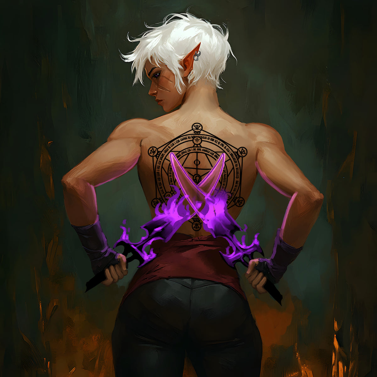 Thigh-Up example portrait by FramedFantasy